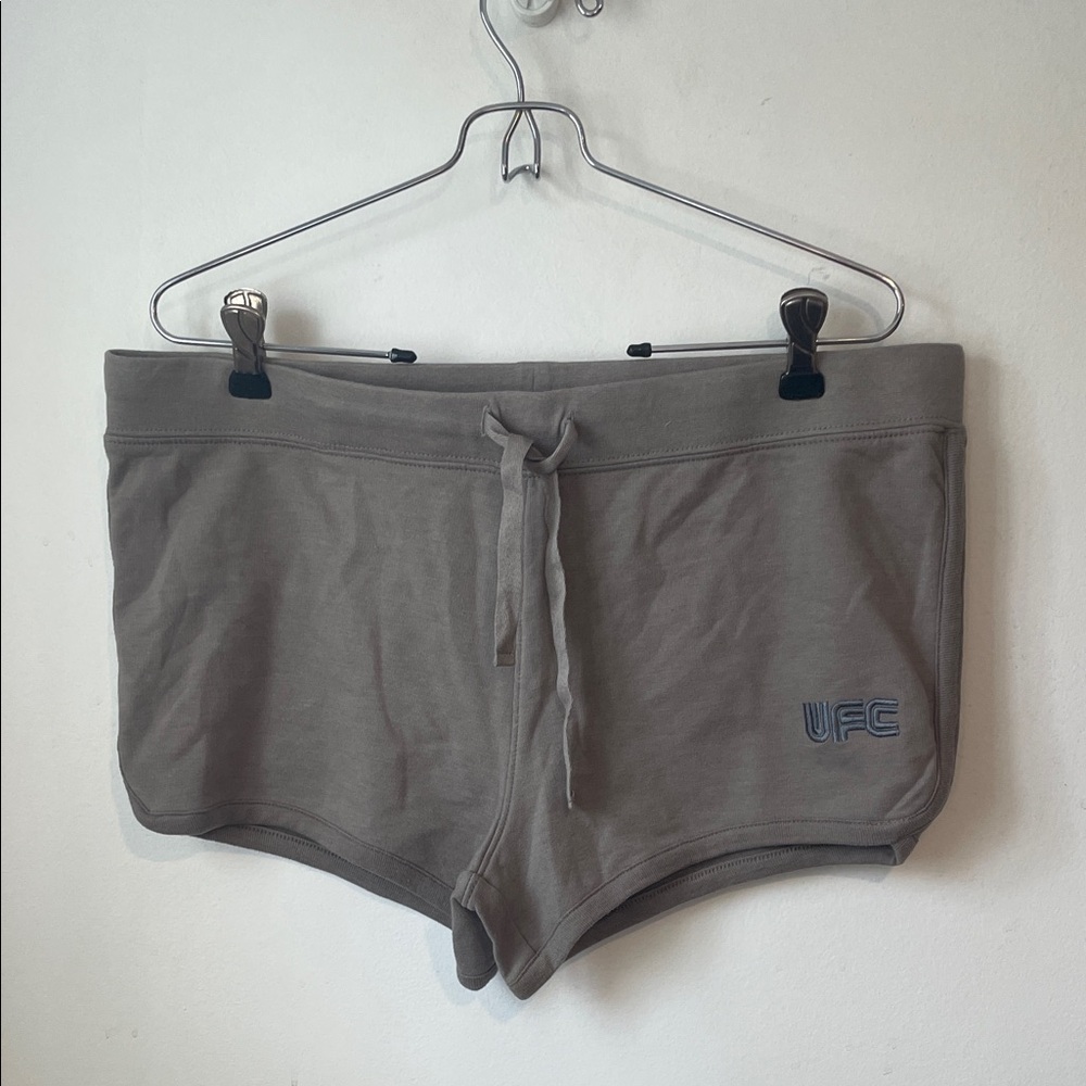 UFC Women's Gray Athletic Shorts Sz M NWT